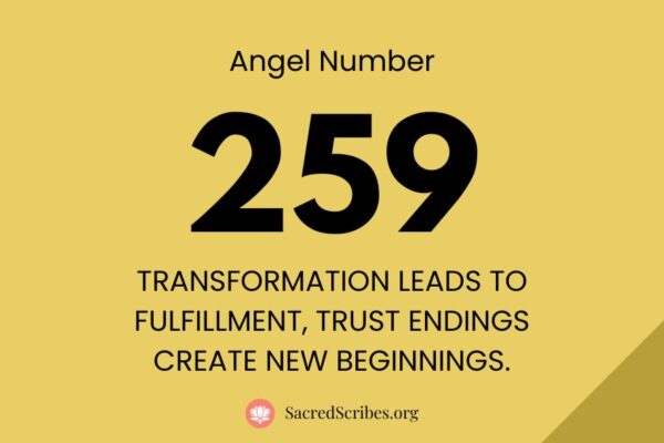 Meaning of Angel Number 259 Explained by Joanne – Sacred Scribes