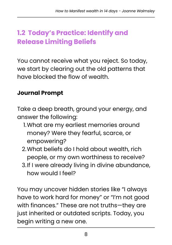 How to Manifest Wealth in 14 Days - eBook - Image 4