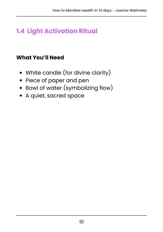 How to Manifest Wealth in 14 Days - eBook - Image 6